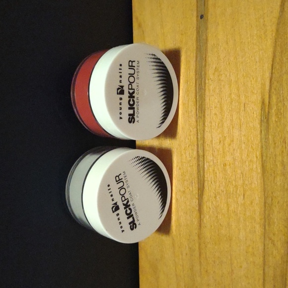 Young Nails slickpour powder coat tinsel times two & rev your engine .05 oz each - Picture 1 of 5